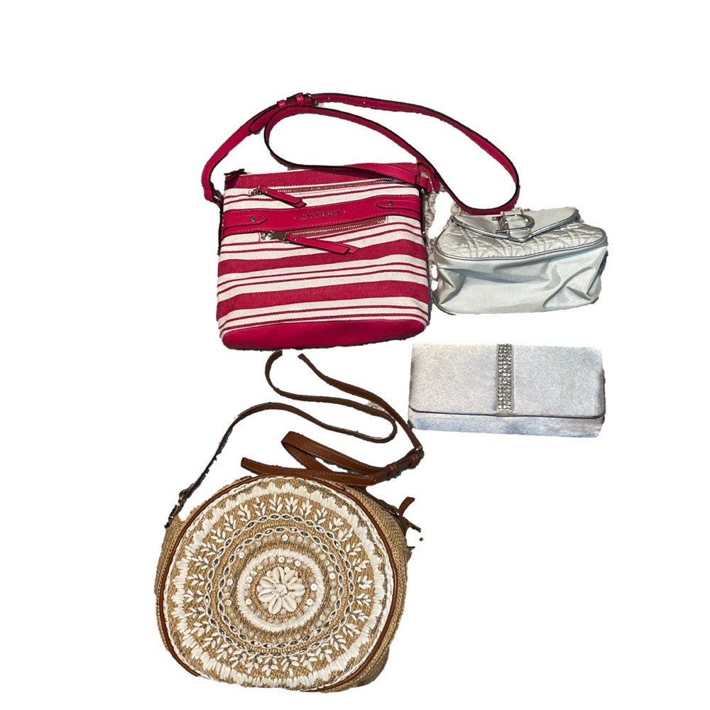 Dior silver makeup pouch including not so mystery purse bundle